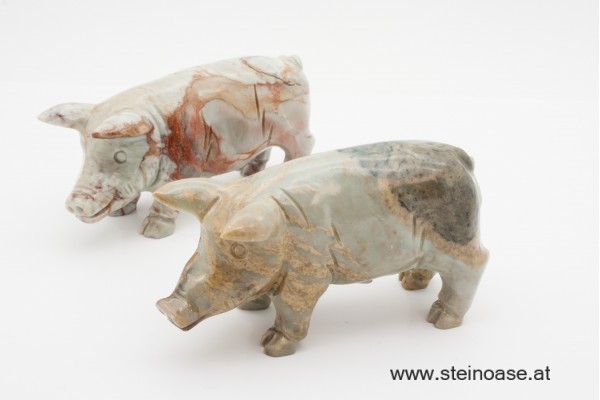 Schwein Speckstein Gr.L